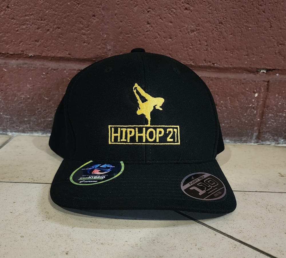 Hip Hop 21 Dance Embroidered Adjustable Adult Baseball Cap Hat Black