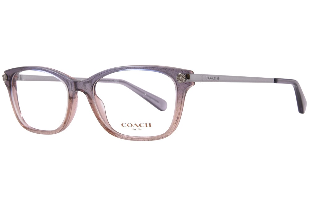 コーチHC6142 5554眼鏡フレーム女性バイオレットピンクグリッターグラデーション51 mm