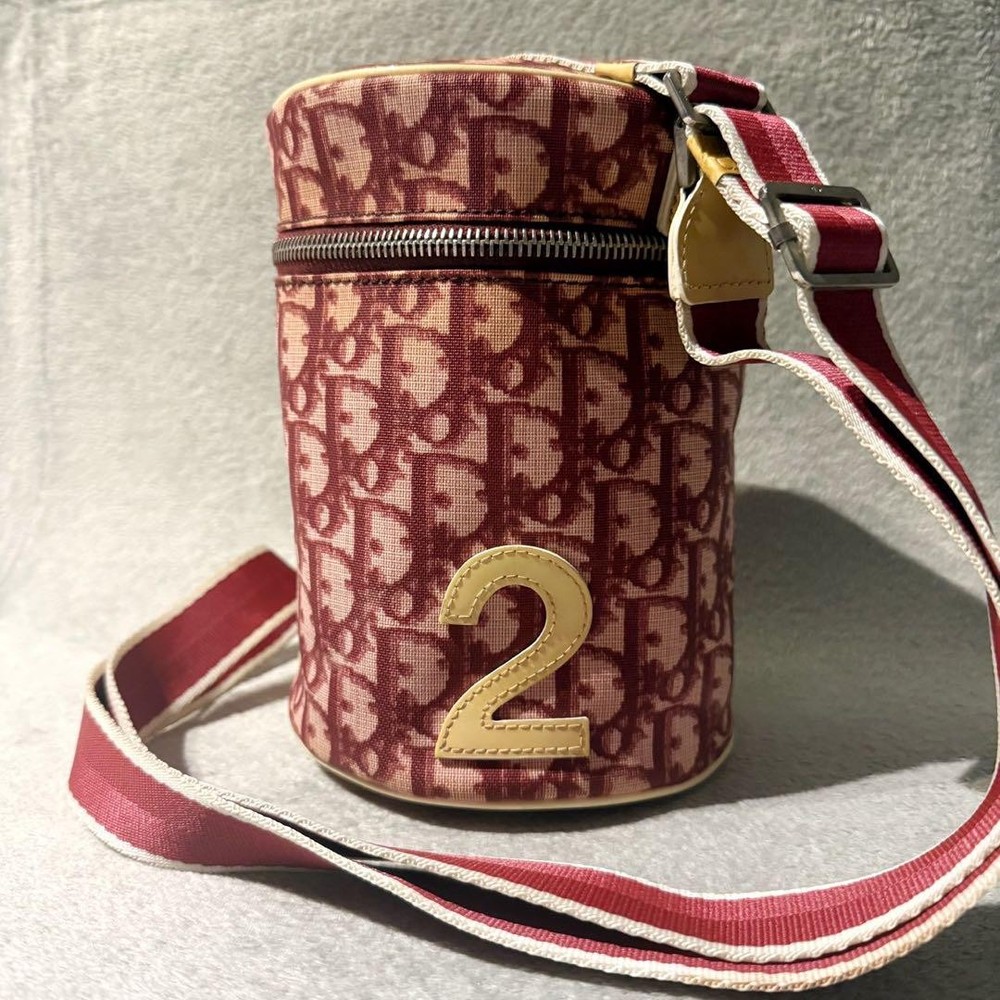 Dior Trotter Pink PVC Shoulder Bag Authentic G0507943