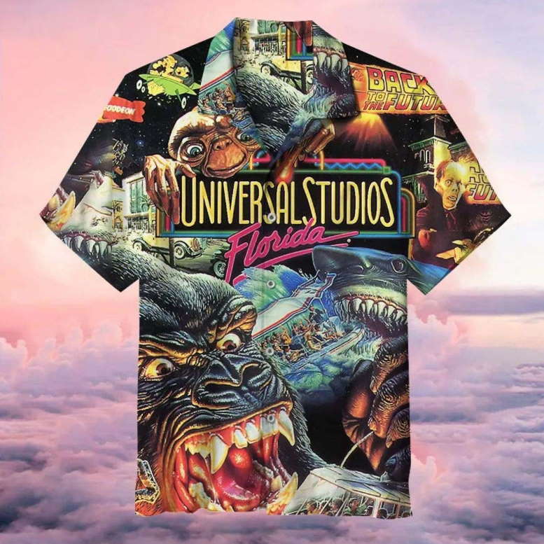 Monster Universe 3D Printed Hawaiian Shirt for Men