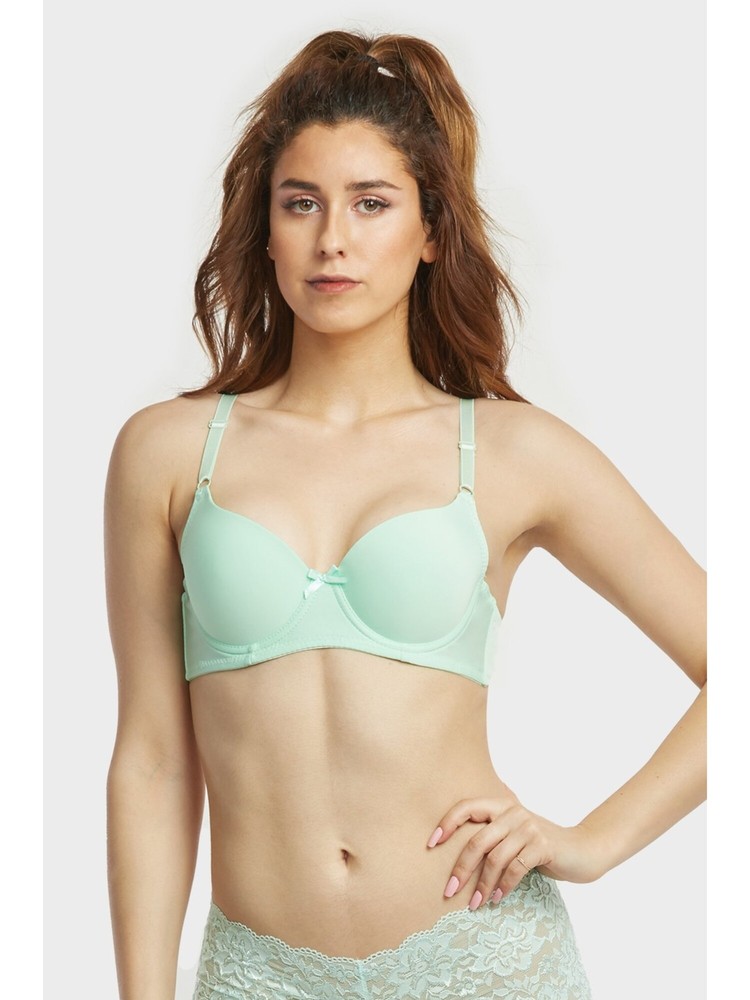 MAMIA Intimates Turquoise BOW DETAIL Full Coverage Bra 40C