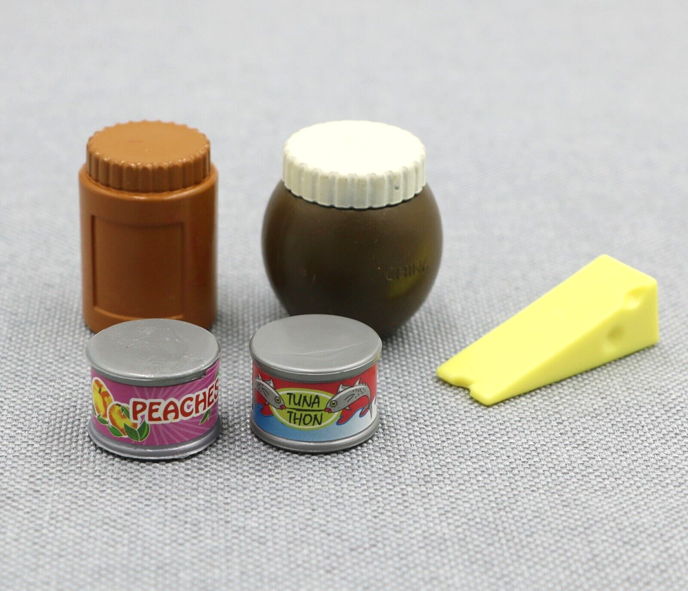 Set 5 of Tuna can peach can cheese & jars fit 18