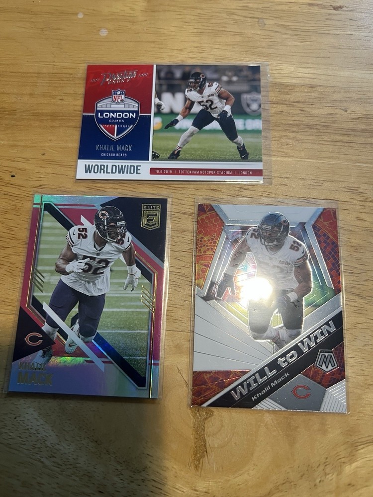 Khalil Mack Miscellaneous Three Card Lot Chicago Bears