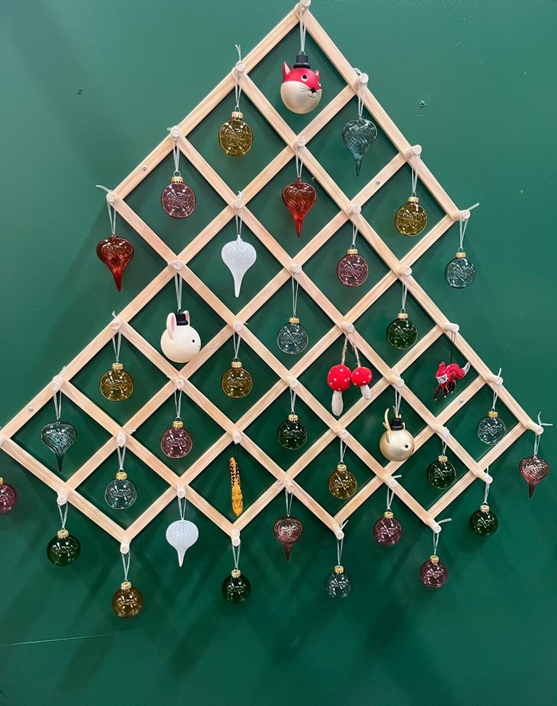 Ikea VINTERFINT Wall Decoration, Alternative Christmas Tree, Solid Pine - NEW