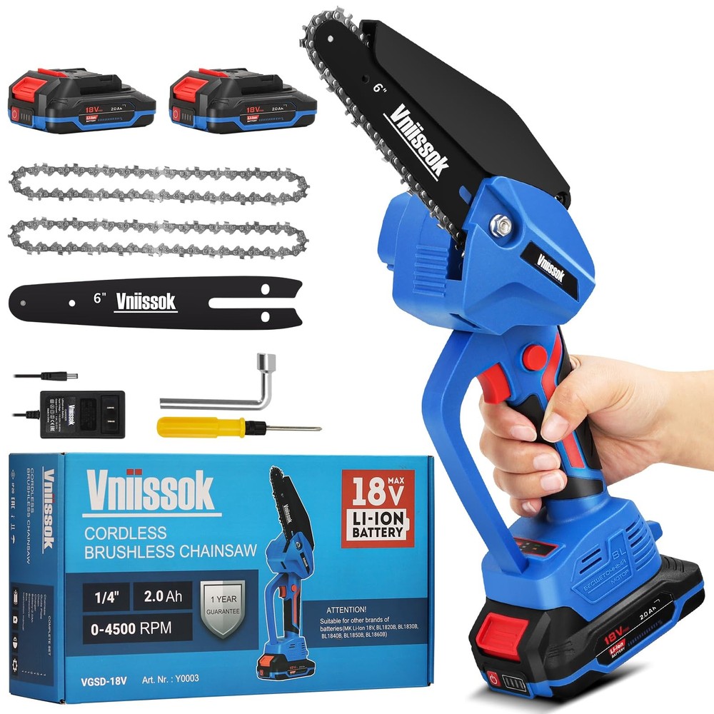 6 Inch Mini Cordless Electric Chainsaw Battery Powered Handheld Saw