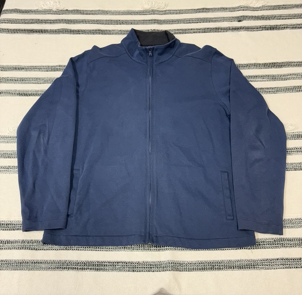 Bonobos Slim Fit Cotton Blend Full Zip Jacket (Men's L) Blue