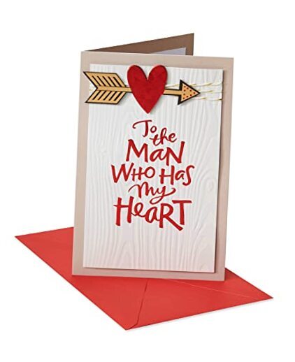 Valentines Day Card for Him - Heartfelt Love Card for Your Man