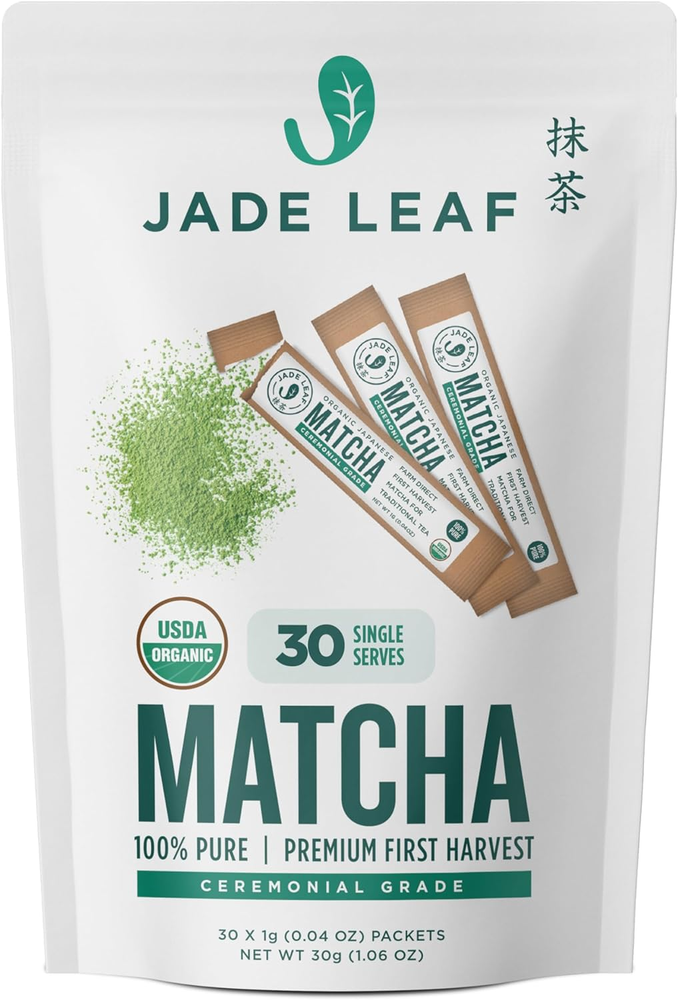 Jade Leaf Matcha Organic Ceremonial Grade Green Tea Powder - Farm Direct First H