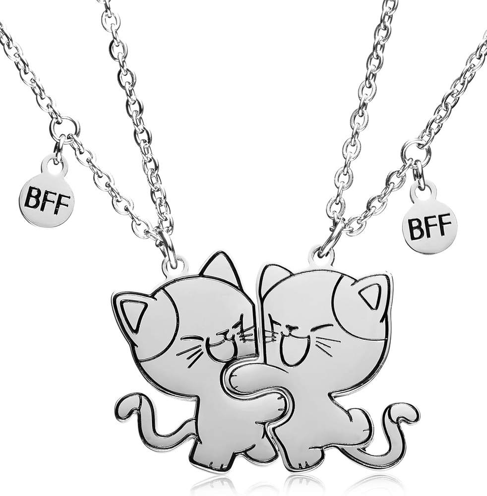 Best Friend Pendants Jewelry BFF Necklace 2 Gifts Matching Friendship Necklaces