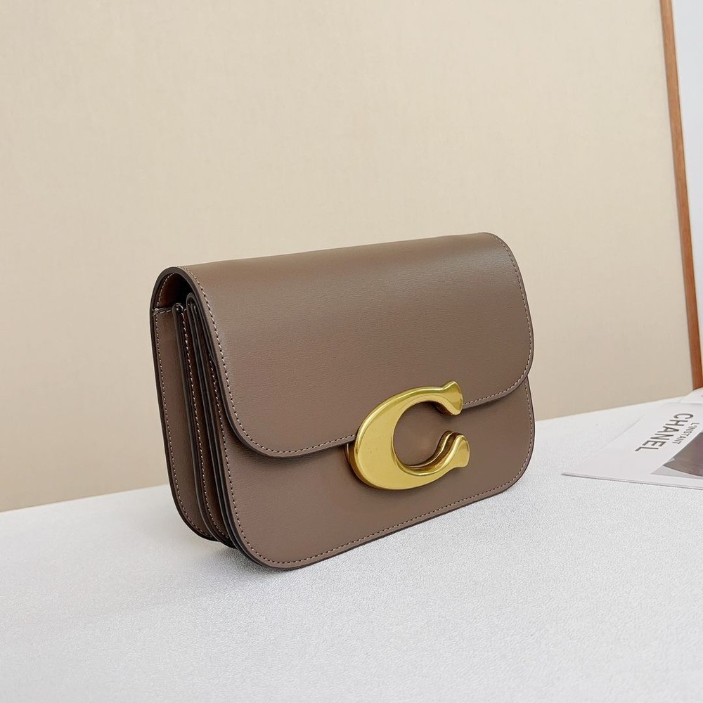 COACH Idol Chain Crossbody Shoulder Bag in Dark Brown CM557 New Outlet