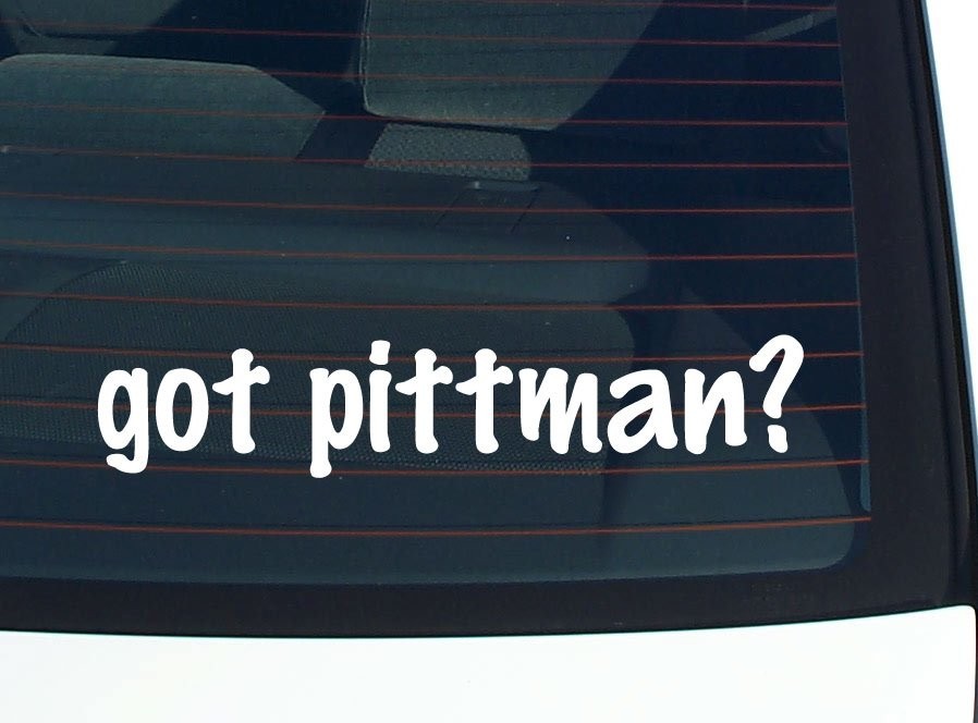 Pittman Family Car Decal Funny Bumper Sticker Vinyl Window Pride