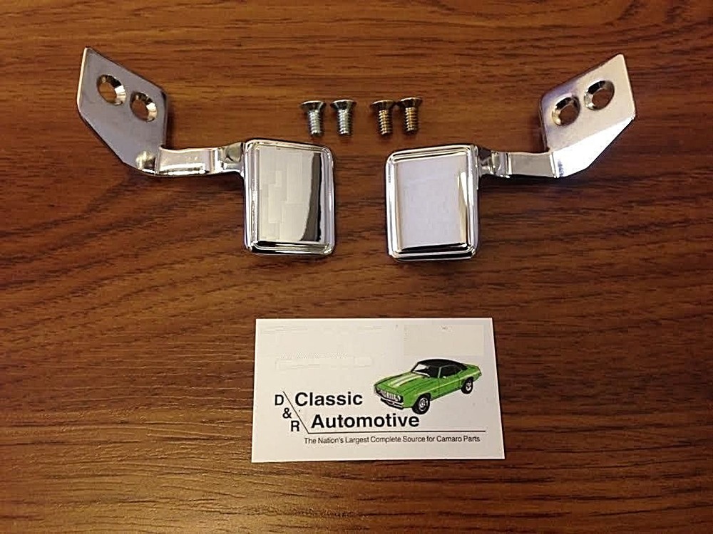 FLASH SALE Door Handles Inner Pair w/ Screws 68-69 Camaro Firebird Deluxe-image