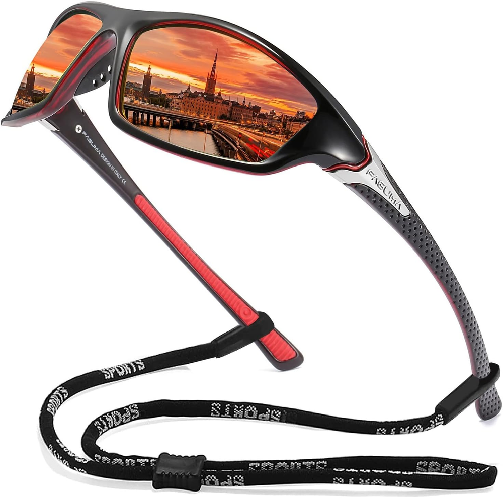 Men's Polarized Sports Sunglasses for Cycling Driving Fishing UV400 Protection  