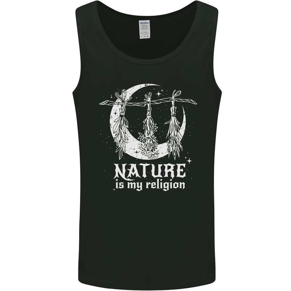 Nature Is My Religion Witch Halloween Mens Vest Tank Top