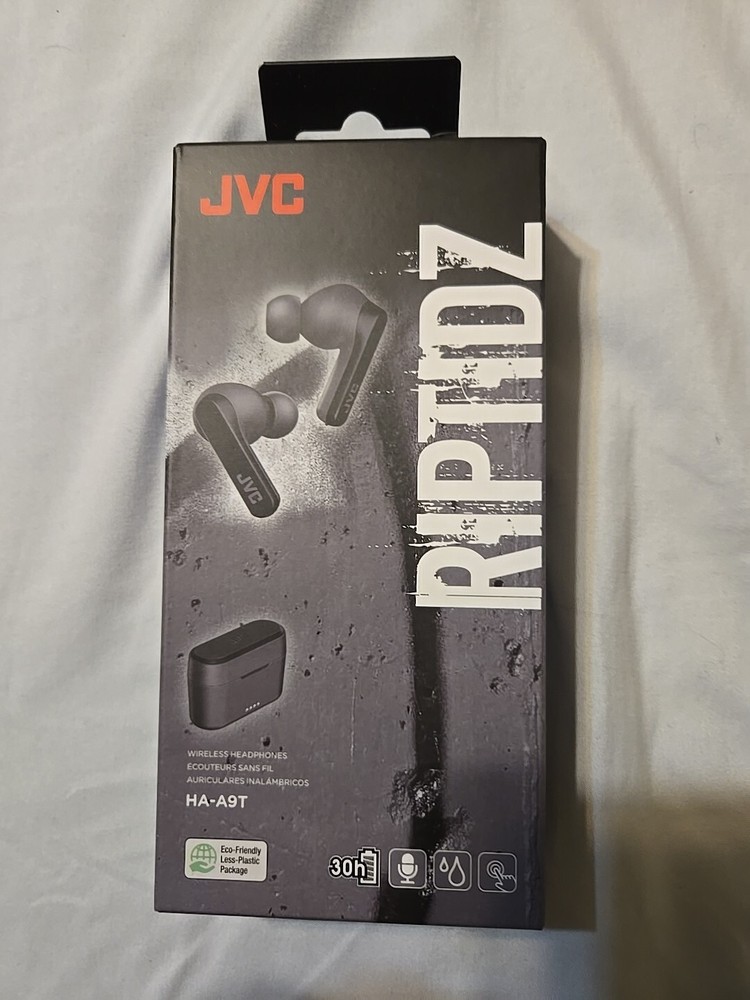 JVC RIPTIDZ HA-A9T True Wireless Headphones in Sleek Black
