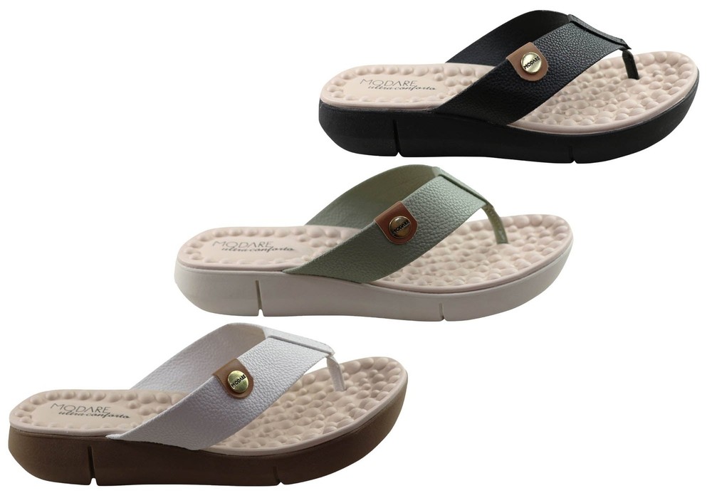 Modare Ultraconforto Verity Womens Thongs Featuring Massage Balls for Comfort