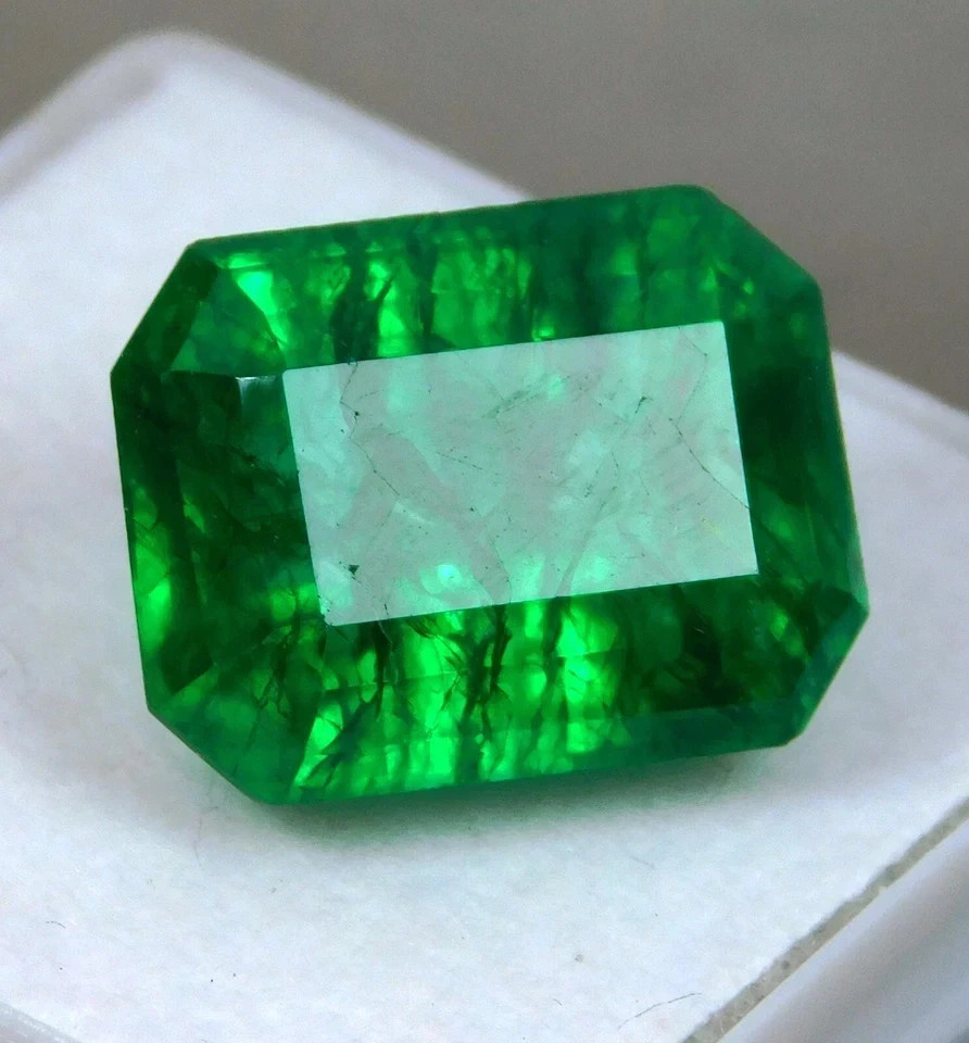 8 To 10 CT 20 Pcs Lot Natural Green Colombian Emerald Certified Gemstone
