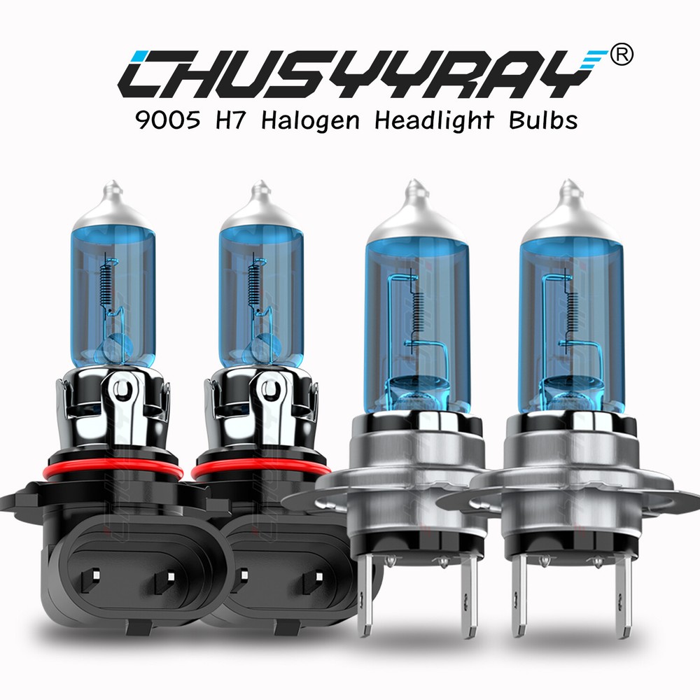 For Chevy Malibu 2013 2014 2015 Halogen Headlight High Low Bulb Combo Kit 4pcs