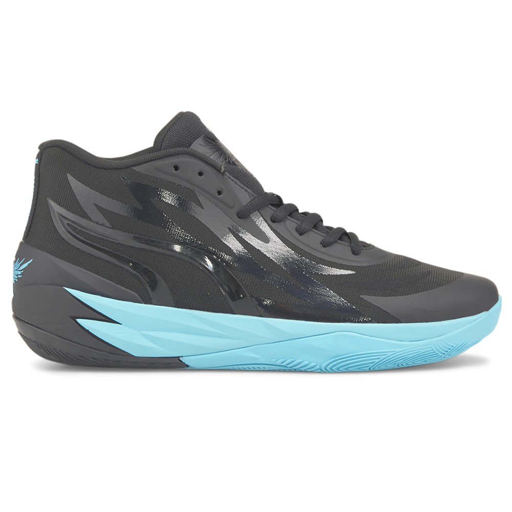 PUMA Mb.02 Phenom Grey Basketball Shoes for Men 37764401