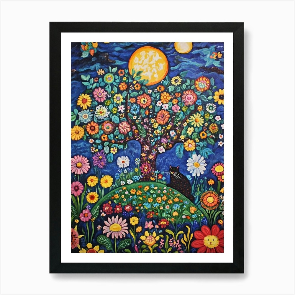 Tree of Life 2 Framed Canvas Wall Art Print Picture
