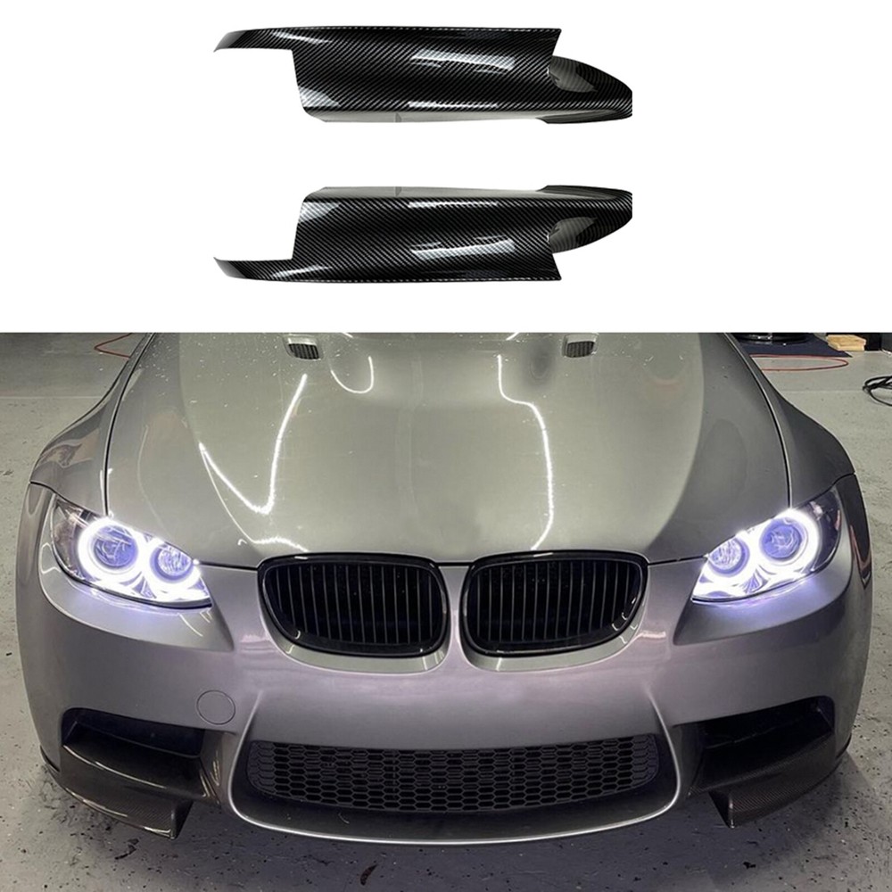 Front Bumper Side Vent Splitter Cover Trim For BMW E90 E91 E92 E93 M3 2007-2013