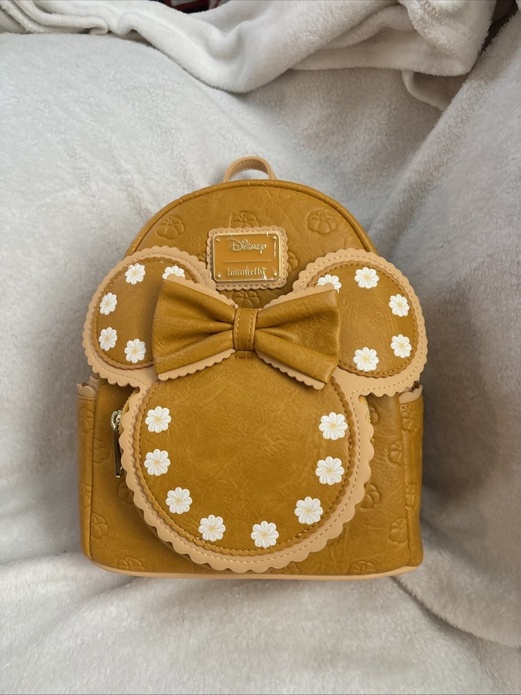 NWT Loungefly Disney Minnie Mouse Pumpkin Pie Cinnamon Mini Backpack
