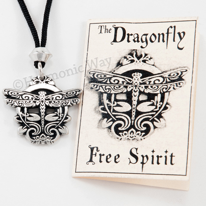 THE MAGICAL DRAGONFLY Pendant Necklace Very Pretty free spirit talisman