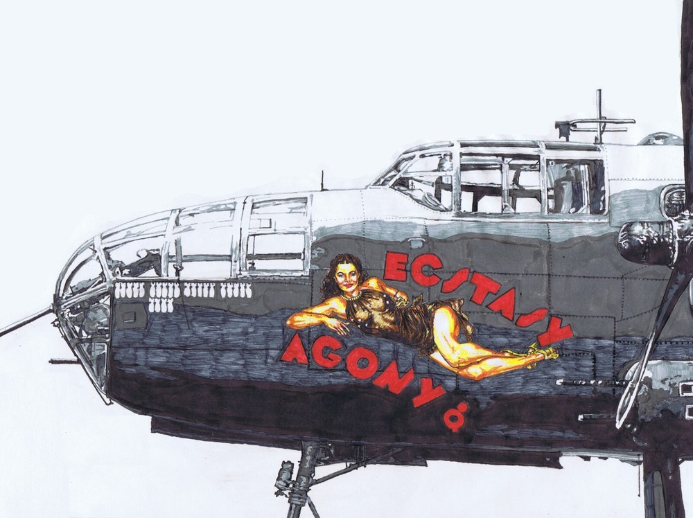 Hedy Lamarr Limited Edition Nose Cone Print by Geoff Mosse
