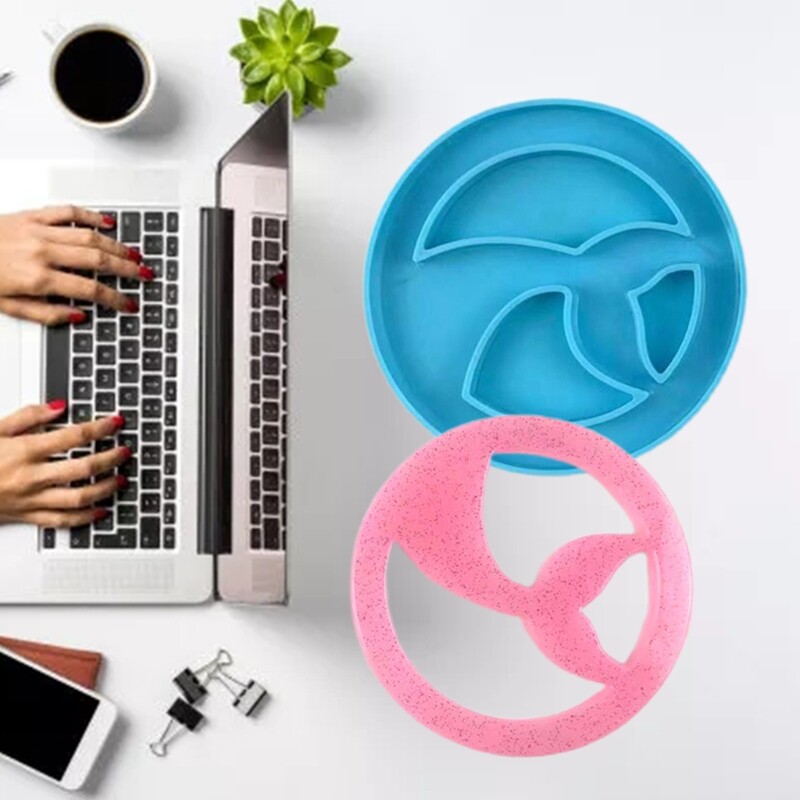 Coffee Tea Cup Stand Epoxy Resin Mold Table Mat Holder Silicone Mould