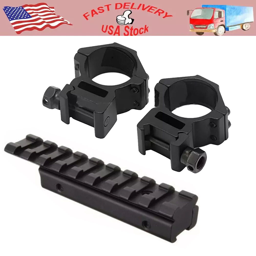 11-20mm Dovetail Extension Mount with 30mm Scope Ring Mid Profile