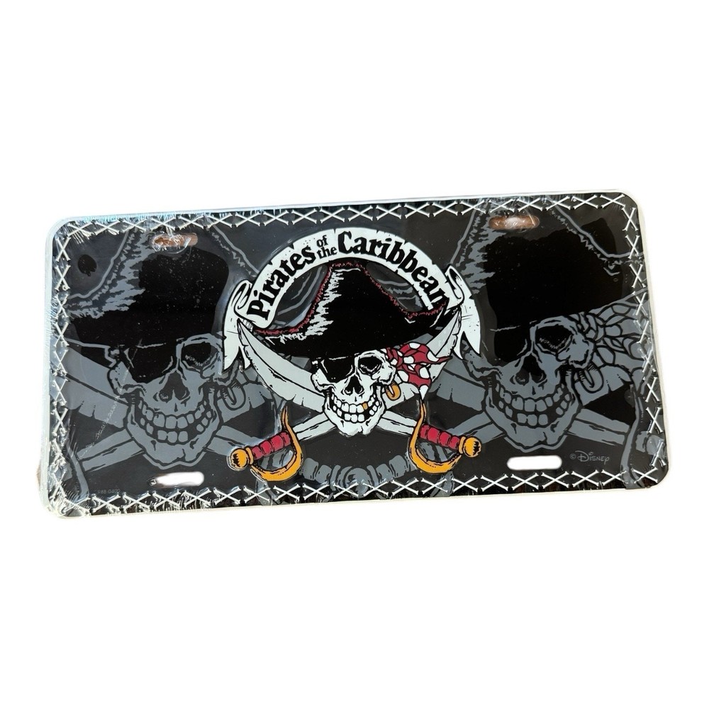 Walt Disney World Magic Kingdom Pirates of the Caribbean License Plate Sealed