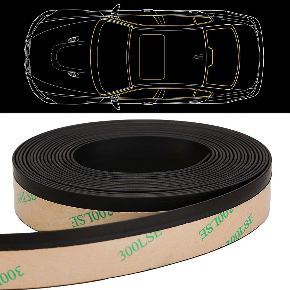 Car Windshield Weather Seal Trim Rubber Molding Cover 4M 13FT For Honda Models