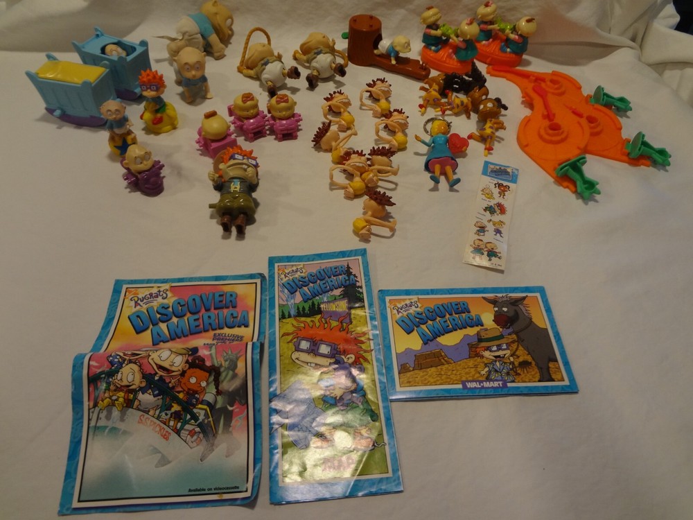 Rugrats Toys Action Figures Mattel Nickelodeon Dolls Lot of Vintage