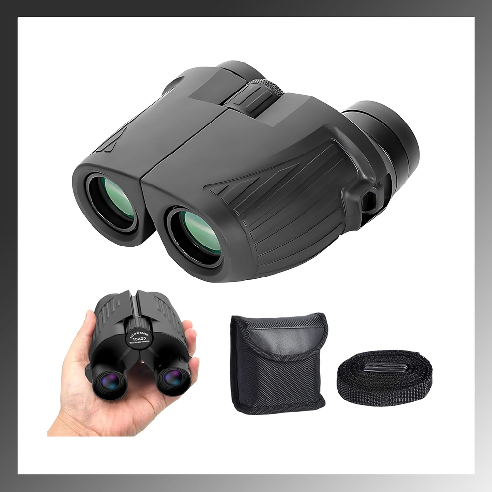 High-Resolution 12x25 Binoculars for Hiking Bird Watching Travel Outdoor