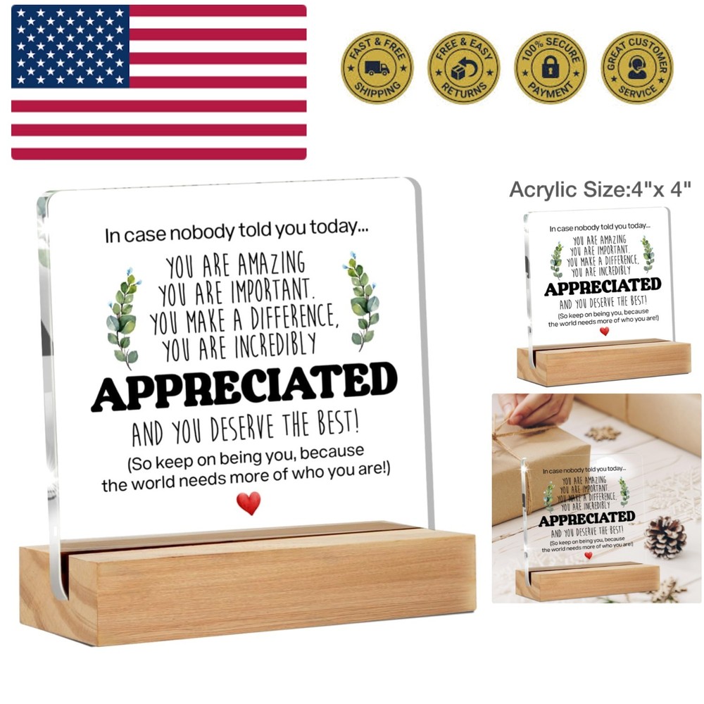 Inspirational Gift Ideas - Thank You Gifts for Women Men Friends - Appreciati...