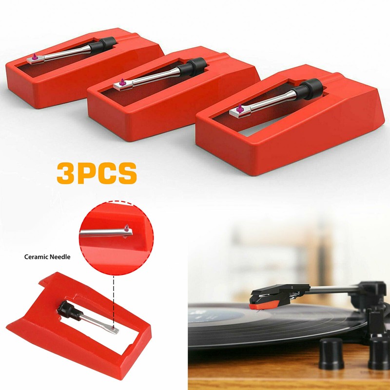 3PCS Universal Retro Turntable Stylus Replacement Needle for Record Players