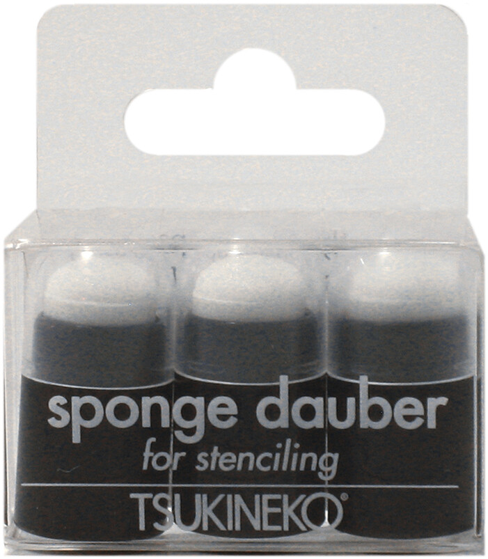 Sponge Daubers With Caps 3 Per Pkg -1.25 inch X.75 inch X.75 inch