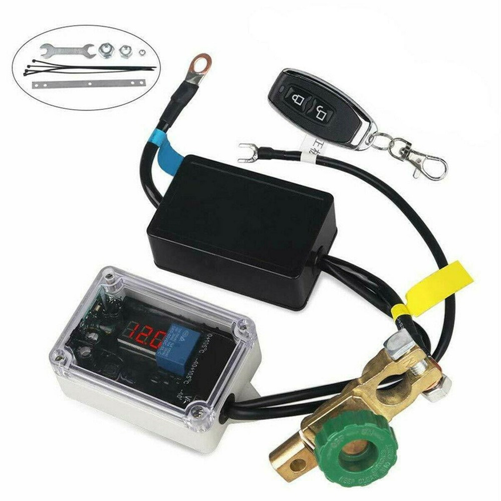 Wireless Remote Control Car Battery Disconnect Switch with Isolator  
