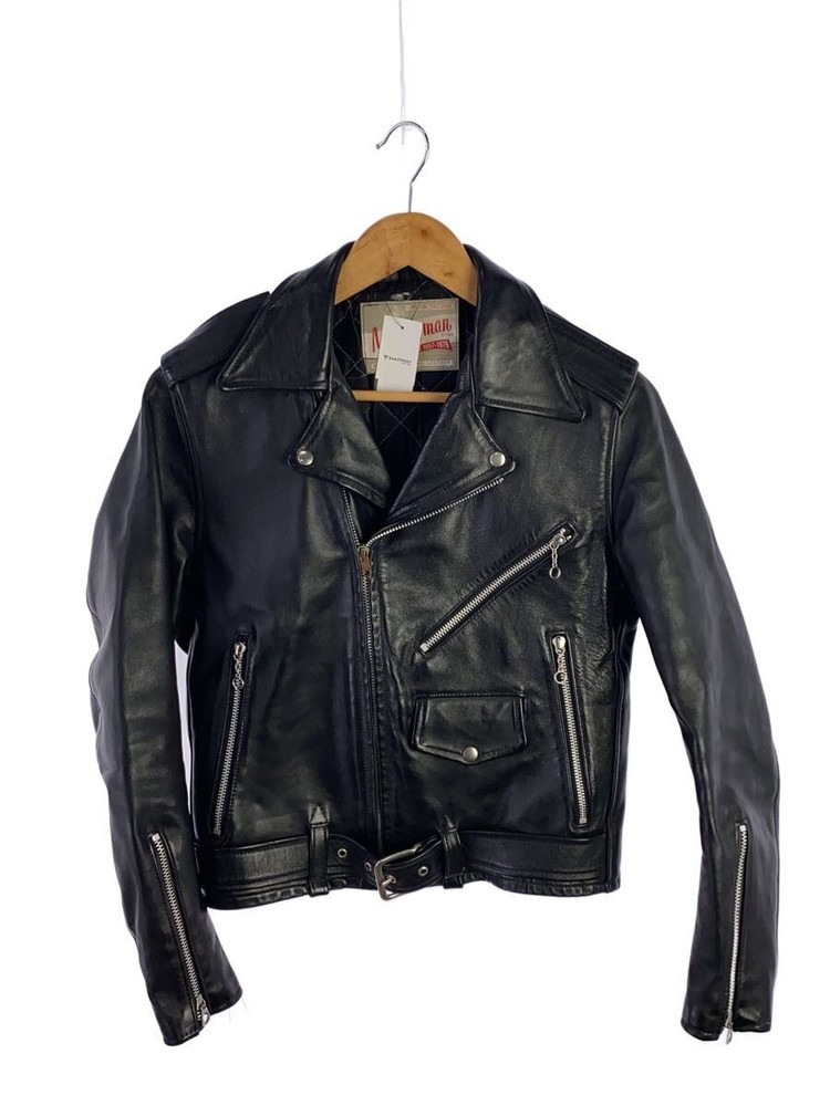 Mywayman By666/Sid Tag/Double Riders Jacket/34/Leather/Black 3369