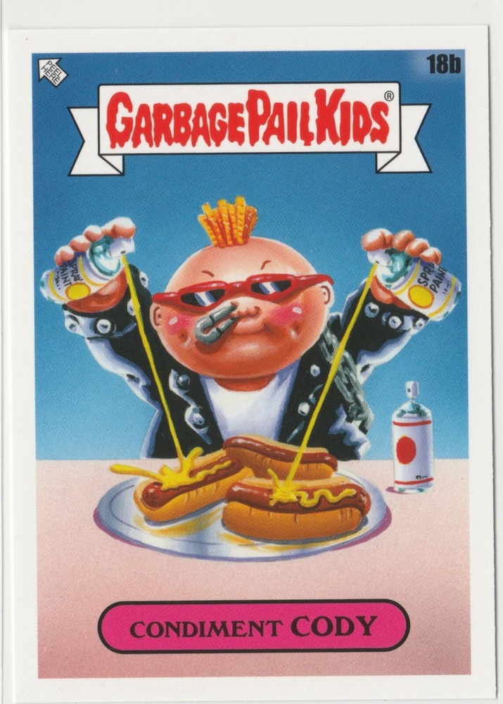 Condiment Cody 18b Garbage Pail Kids GPK 2021 Food Fight Series Trading Card