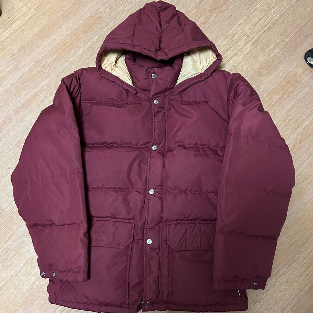90s Toyo Henry Lear Sugar Cane Down Jacket Burgundy Vintage Outdoor