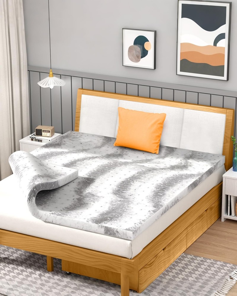 2 Inch Mattress Topper Twin XL Memory Foam, Mattresses Pad Extra Long Twin Ch...