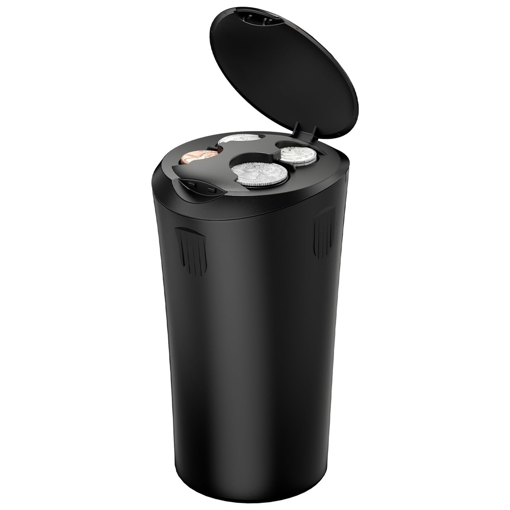 Coin Holder for Car, Larger-Capacity Car Change Holder Organizer, Universal C...