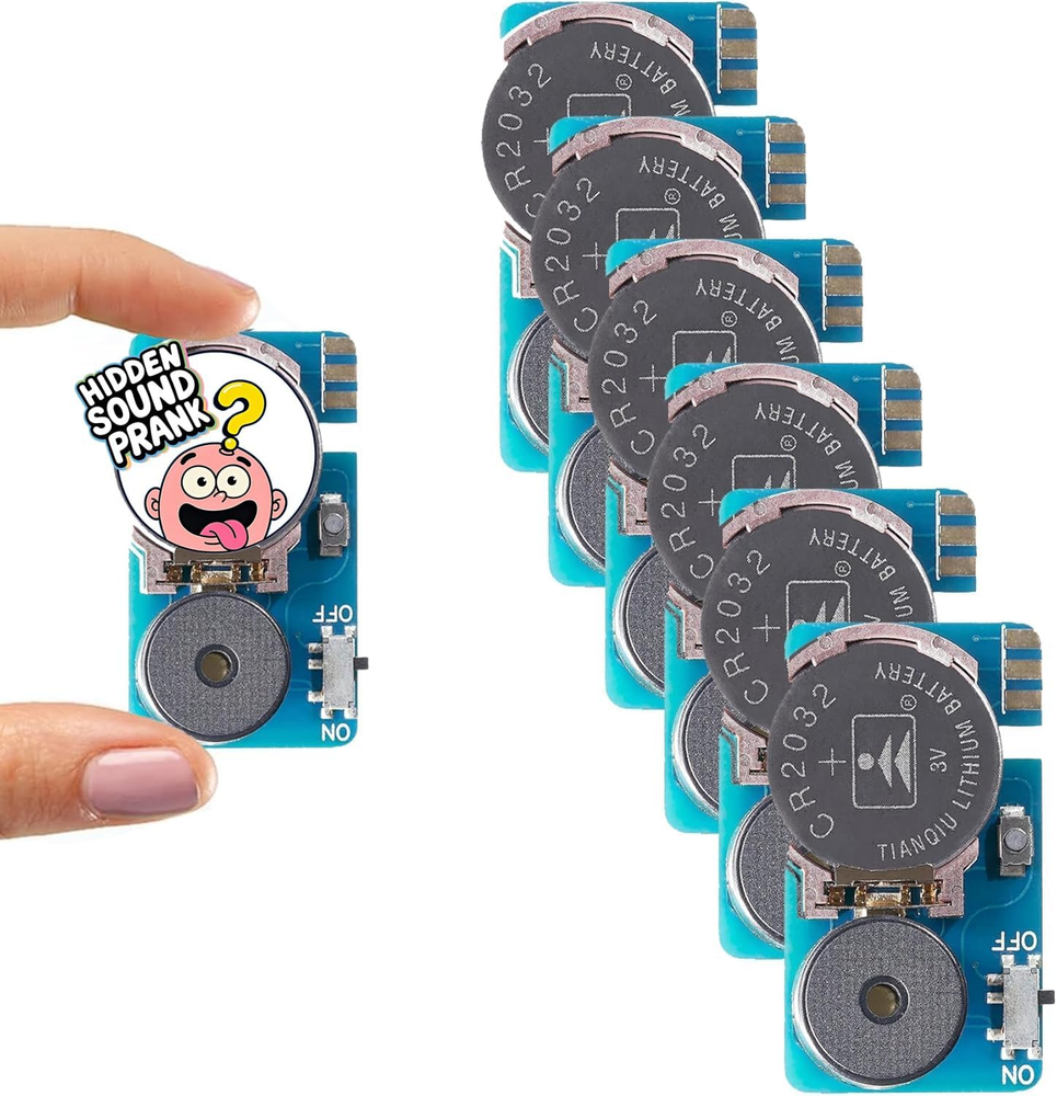 6 Pack Cricket Noise Maker Prank Kit Hidden Beeping Gag Gift for Home & Office