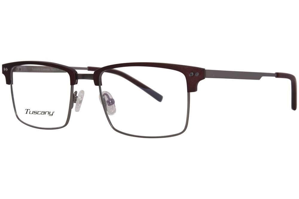 Tuscany Men's Eyeglasses 632 03 Burgundy Full Rim Optical Frame 50mm