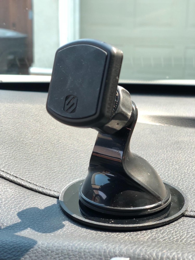 Universal Magnetic Phone Mount Suction Cup Car Desk Holder Black Silver New USA