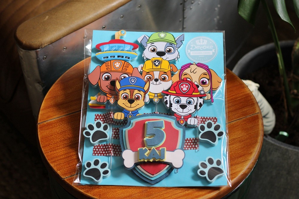 PAW Patrol Birthday Table Decoration Cartoon Characters Cake Topper