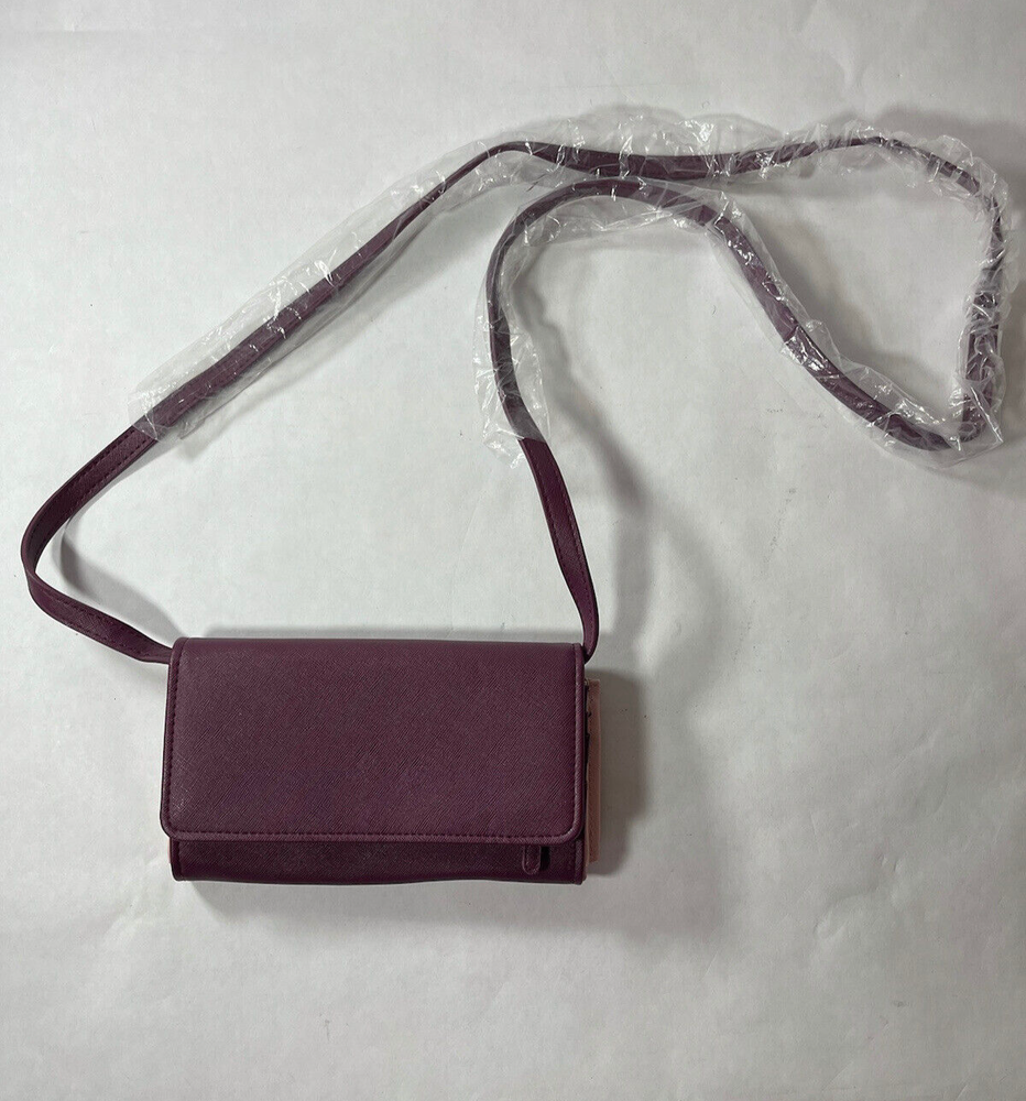 Signature Crossbody Wallet Organizer with Receipt & Cash Dividers - Brand New  -image