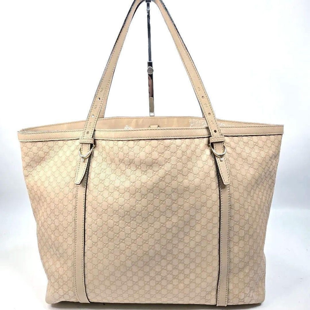 Gucci Microshima Leather A4 Tote Bag New Handbag