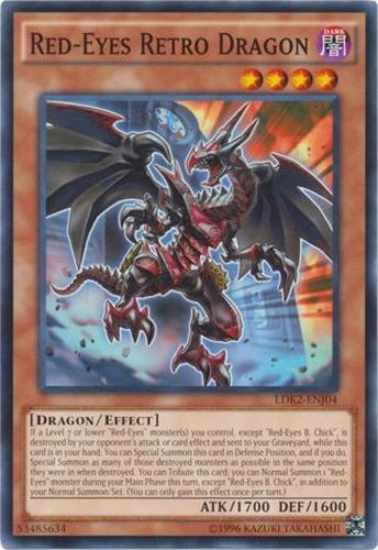 Red-Eyes Retro Dragon LDK2-ENJ04 Common Unlimited Near Mint Condition  